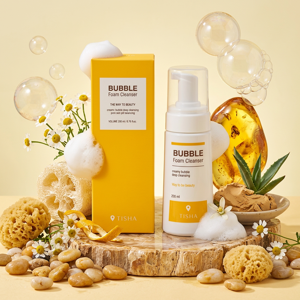 TISHA - Bubble Foam Cleanser - Čisticí bublinková pěna - 200 ml