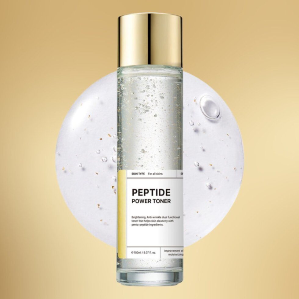 B.O.M. - Peptide Power Toner - Protivráskový peptidový toner s 24K zlatem - 150 ml