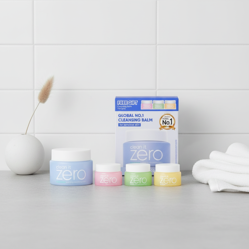 Banila Co - Clean It Zero Cleansing Balm Calming SET - Odličovací balzám pro citlivou pokožku SET - 100 ml + 3*7ml