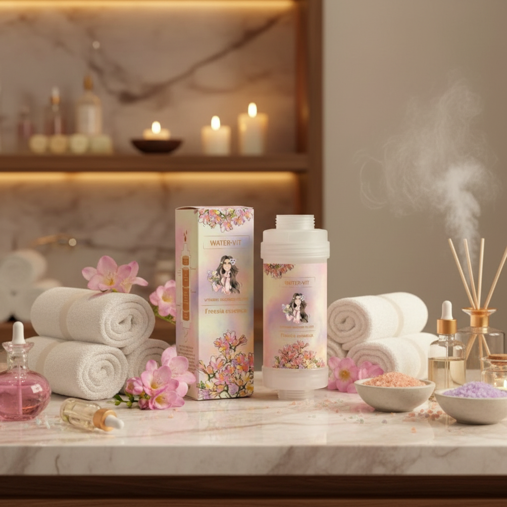 KOREJSKÁ KRÁSA - Vitamin Shower Filter - Vitaminový filtr do sprchy - FREESIA - 1ks