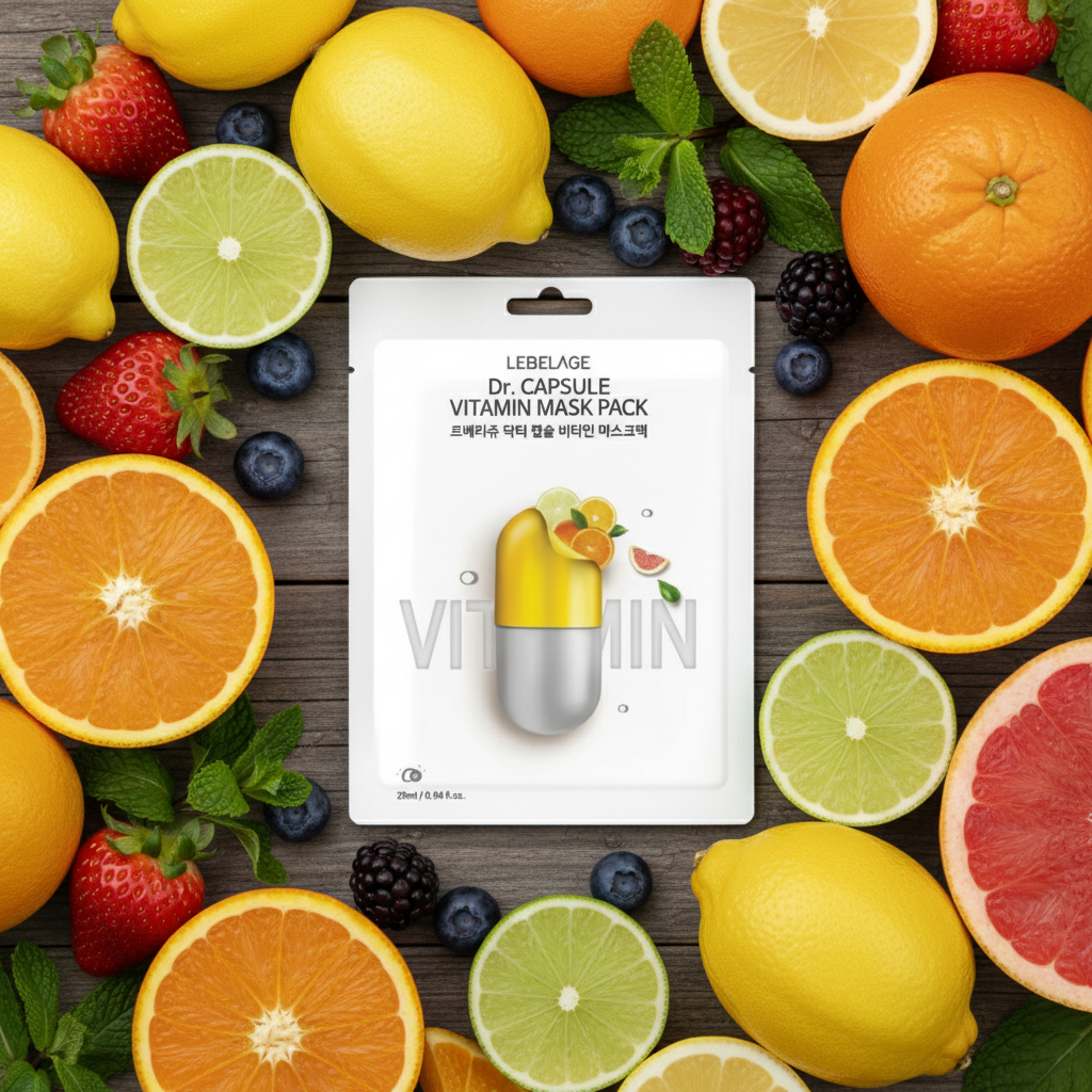 LEBELAGE - Capsule Vitamin Mask Pack - Vitamínová plátýnková maska - 28 ml