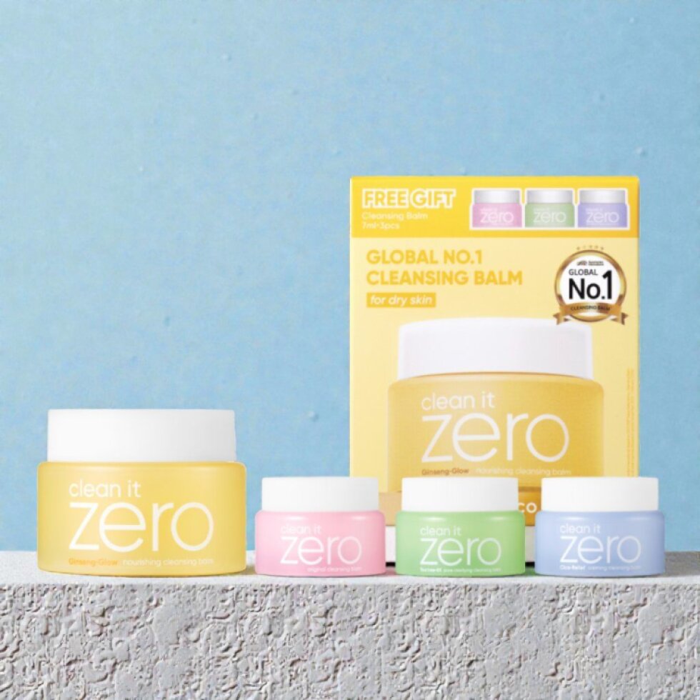 Banila Co - Clean It Zero Cleansing Balm Nourishing SET - Odličovací balzám pro suchou pleť SET - 100 ml + 3*7ml