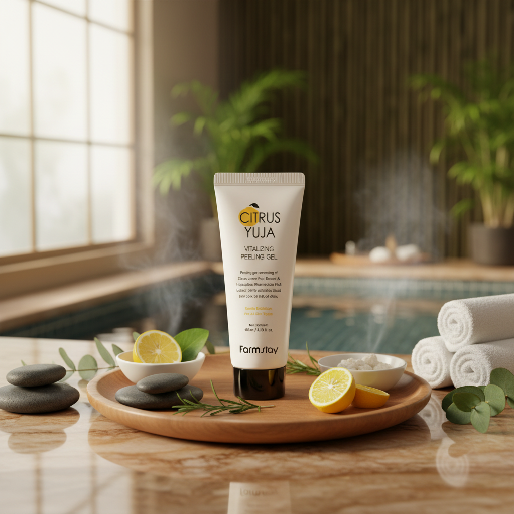 Farm Stay - Yuja Vitalizing Peeling Gel - Hydratační a rozjasňující peeling - 100 ml