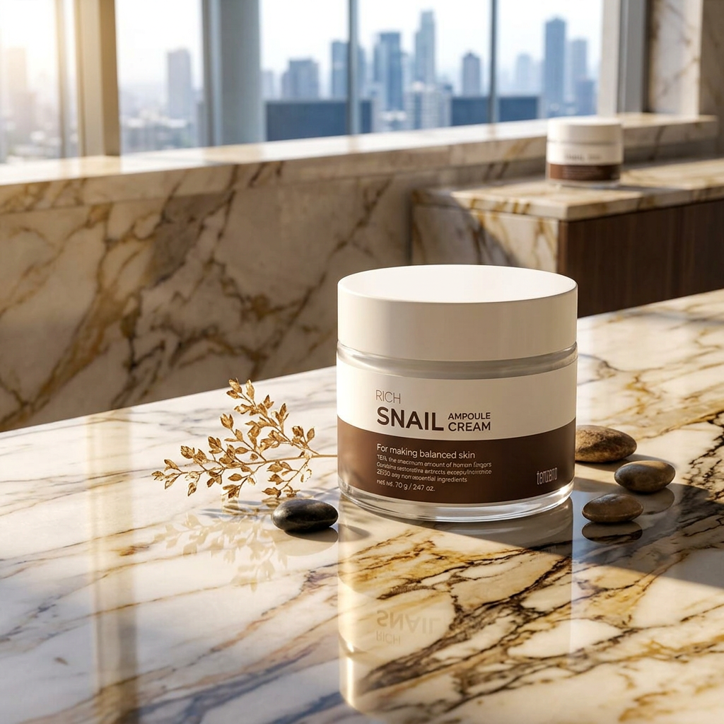 TENZERO - Rich Snail Ampoule cream - Výživný šnečí krém s ampulkovou péčí - 70 g