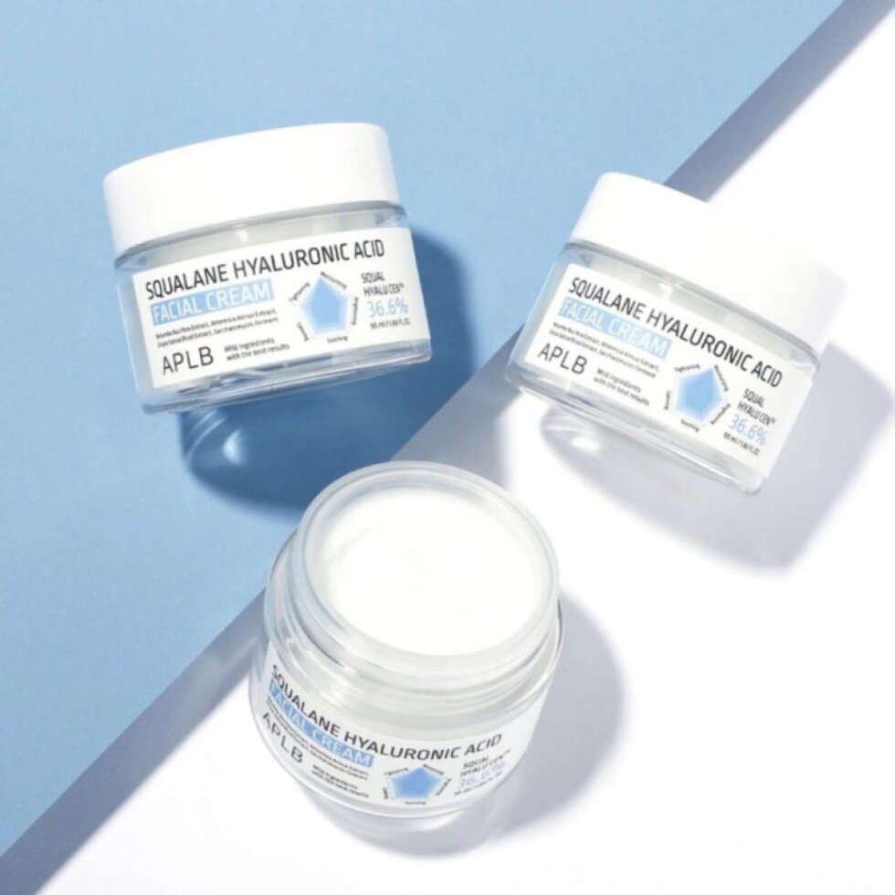 APLB - Squalane Hyaluronic Acid Facial Cream - Vysoce hydratační krém se skvalanem a kyselinou hyaluronovou - 55 ml