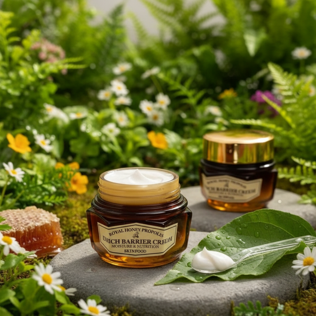 SKINFOOD - Royal Honey Propolis Enrich Barrier Cream - Hydratační a regenerační krém s propolisem - 63 ml