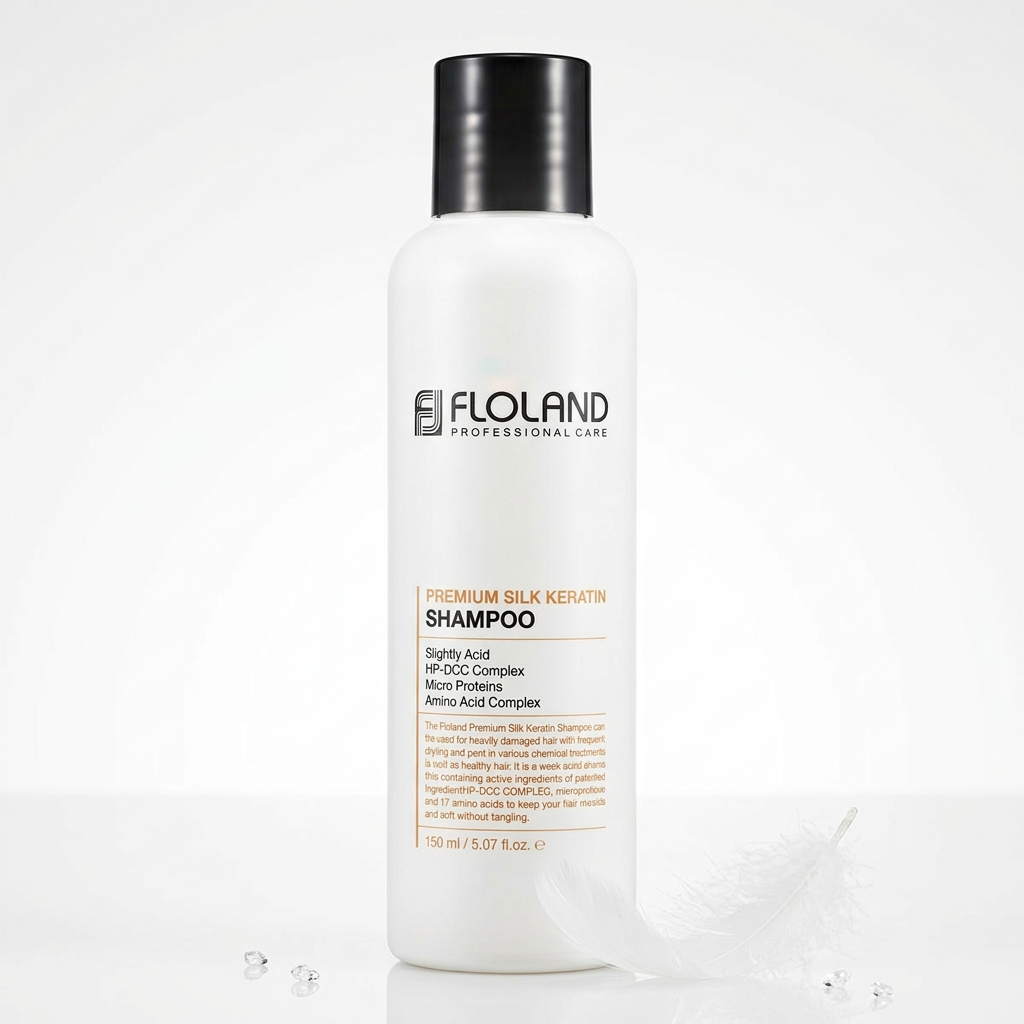 FLOLAND - Premium Silk Keratin Shampoo - Keratinový revitalizační šampon - 150 ml