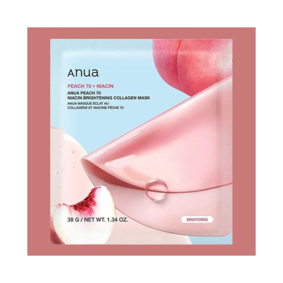ANUA - Peach 70 Niacin Brightening Collagen Mask - Rozjasňující hydrogelová maska s kolagenem - 38 g