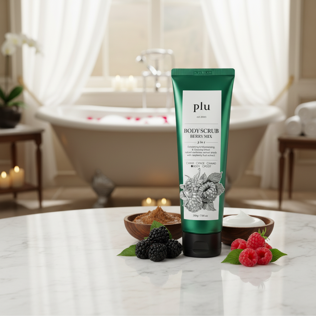 PLU - Body Scrub Berry Mix - Tělový peeling Berry Mix - 200 g