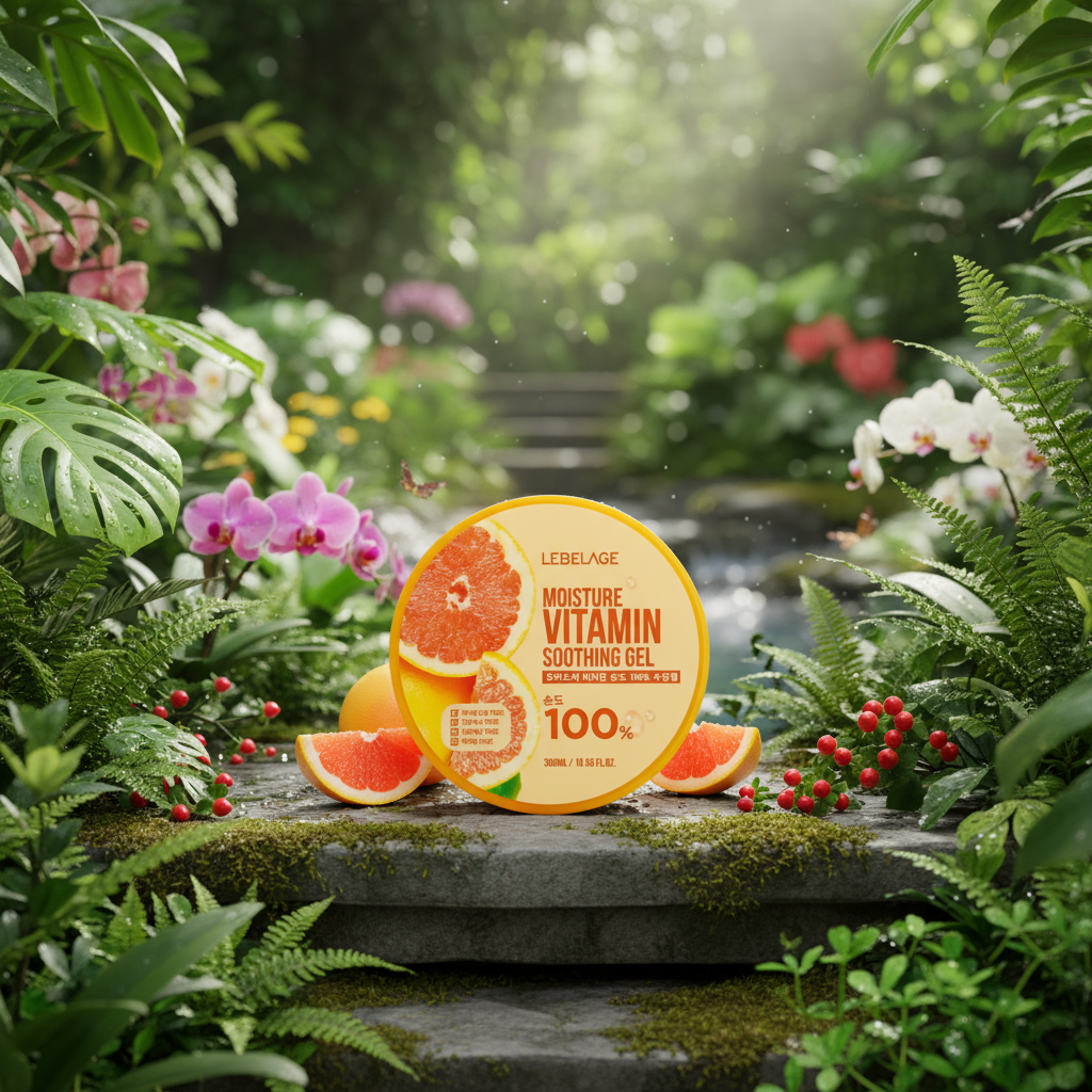 LEBELAGE - Moisture Vitamin Purity 100% Soothing Gel - Univerzální hydratační gelový krém s grapefruitem - 300 ml