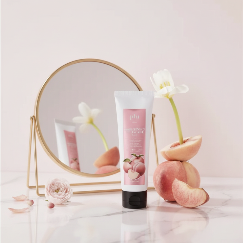 PLU - Glowing Facial Peeling Gel Peach - Rozjasňující pleťový peelingový gel s broskví - 100 ml