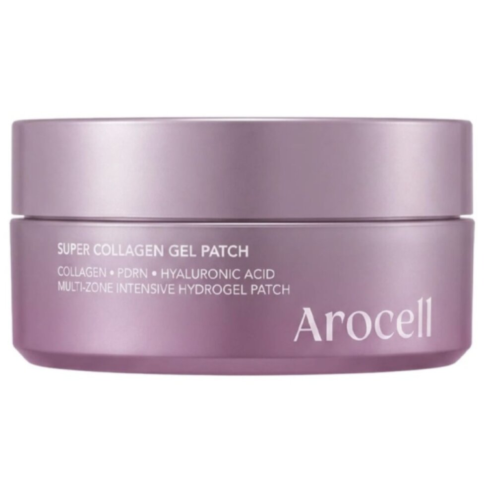 AROCELL - Super Collagen Gel Patch PDRN - Gelové kolagenové náplasti pod oči s PDRN, exosomy a EGF - 60 ks