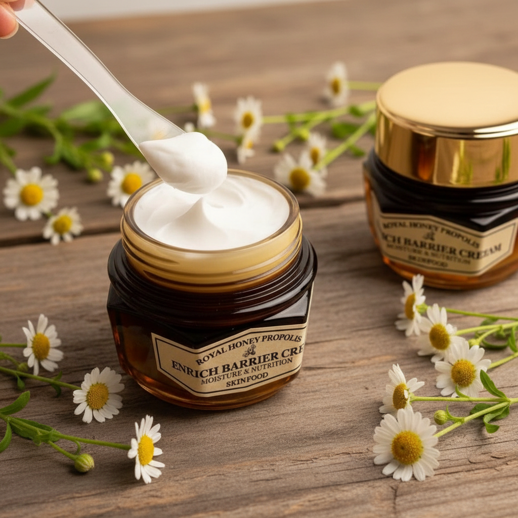 SKINFOOD - Royal Honey Propolis Enrich Barrier Cream - Hydratační a regenerační krém s propolisem - 63 ml