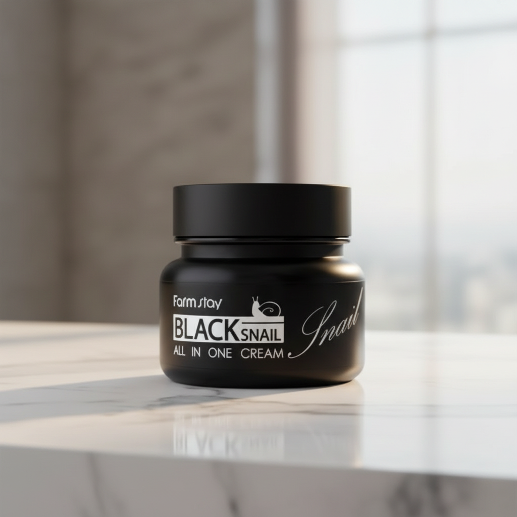 Farm Stay - Black Snail All-In-One Cream - Pleťový krém se šnečím extraktem - 100 ml