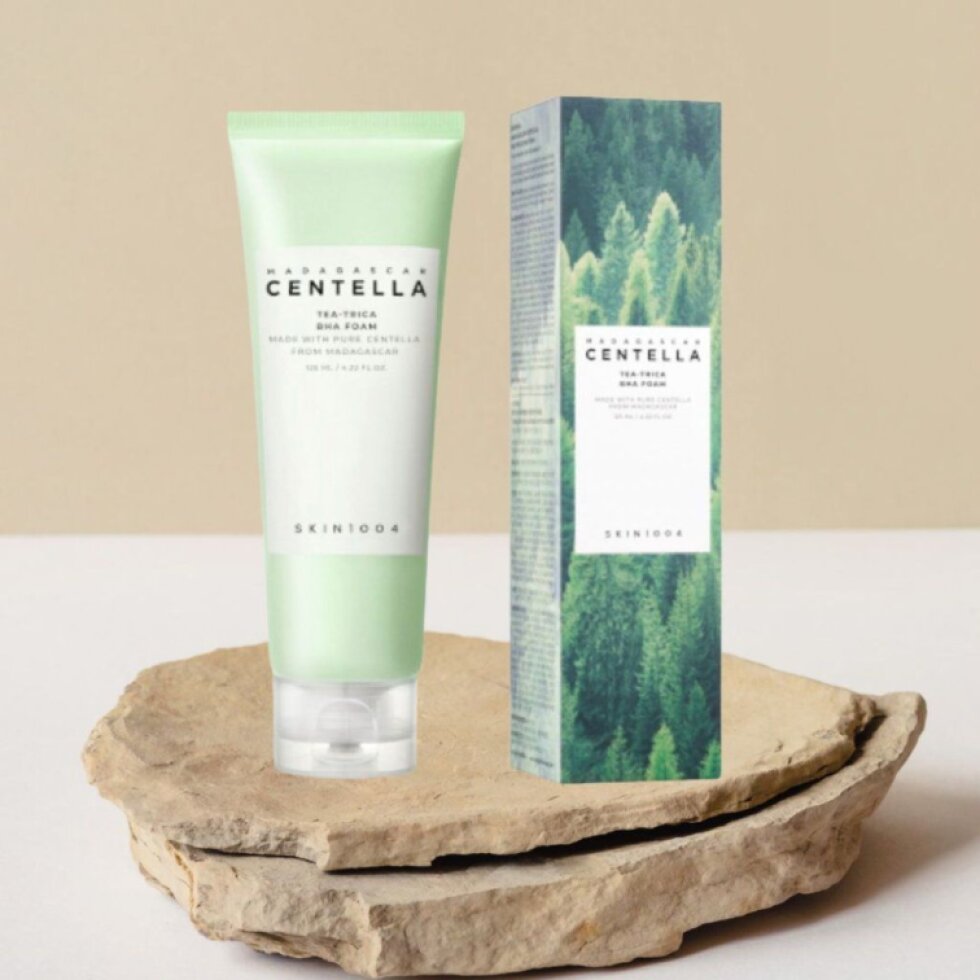 SKIN1004 - Madagascar Centella Tea-Trica BHA Foam - Čisticí pěna s kyselinou salicylovou a pupečníkem asijským - 125 ml