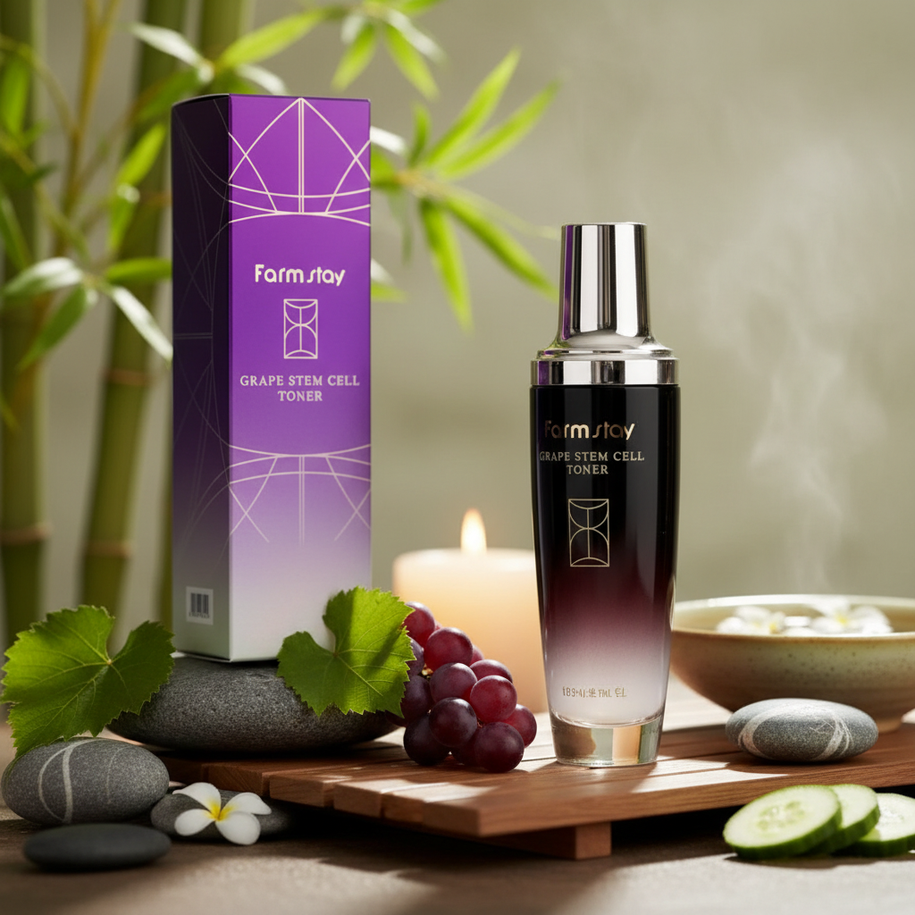 Farm Stay - Grape Stem Cell Toner - Toner s hroznovými kmenovými buňkami - 130 ml