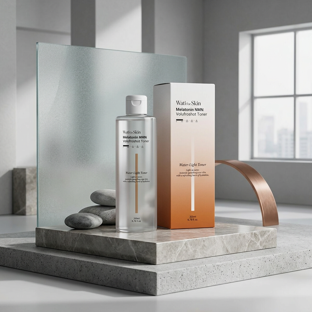 WATI FOR SKIN - Melatonin NMN Volufroshot Toner - Rozjasňující a revitalizační toner - 200 ml