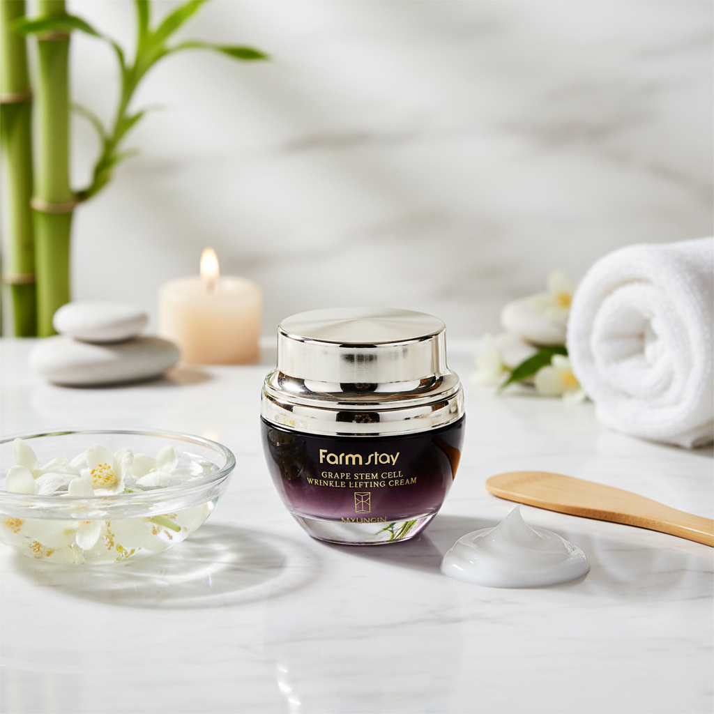 Farm Stay - Grape Stem Cell Wrinkle Lifting Cream - Liftingový krém s hroznovými kmenovými buňkami - 50 ml