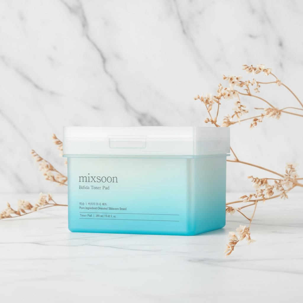 MIXSOON - Bifida Toner Pads - Intenzivně hydratační tamponky pro obnovu kožní bariéry - 120 ks/ 280 ml