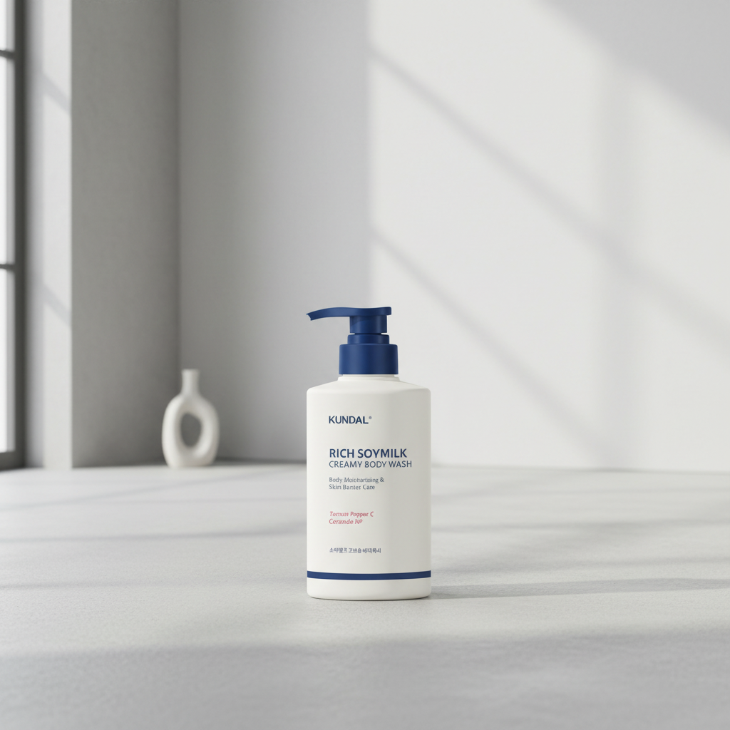 Kundal Rich Soy Milk Creamy Body Wash - Vyživující sprchový gel se sójovým mlékem - MELLOW VANILLA - 500 ml