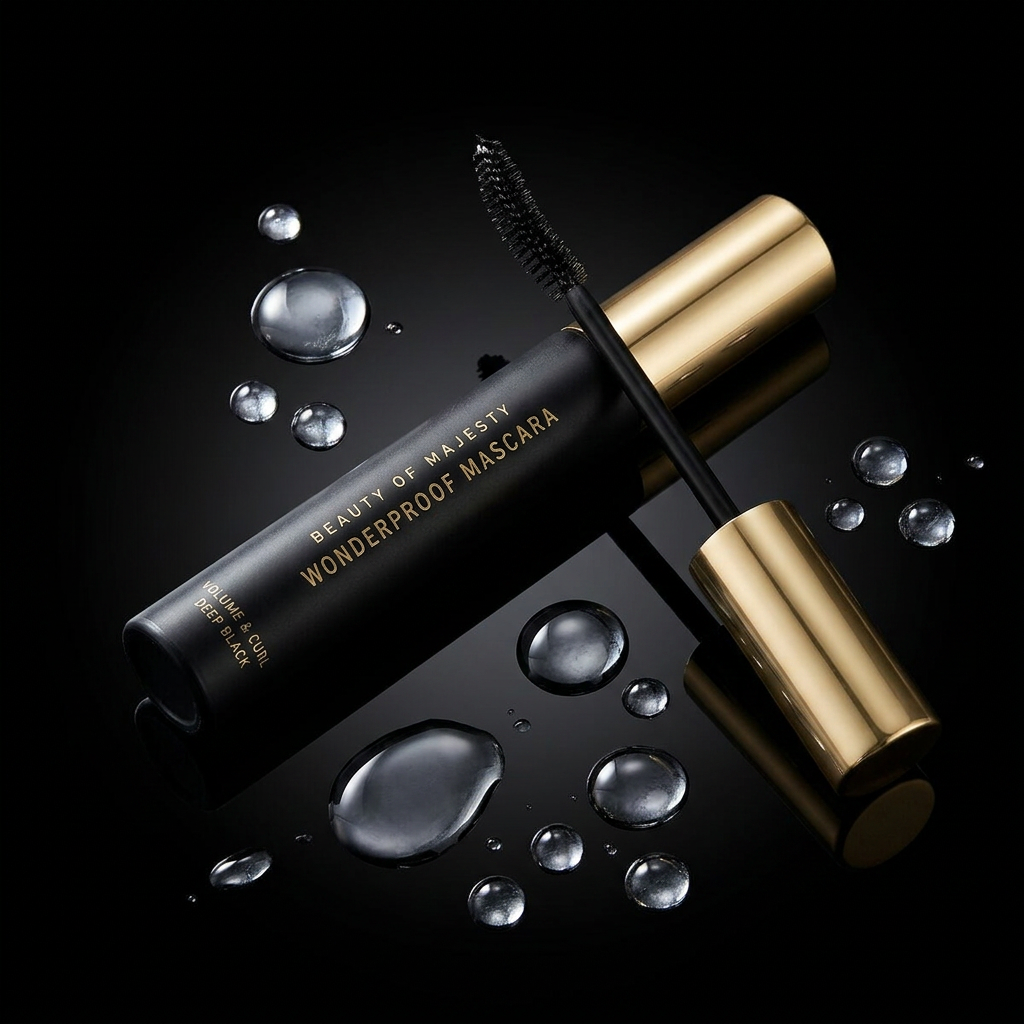 B.O.M. - Wonderproof Mascara Volume & Curl #01 Deep Black - Voděodolná objemová řasenka - 8 g