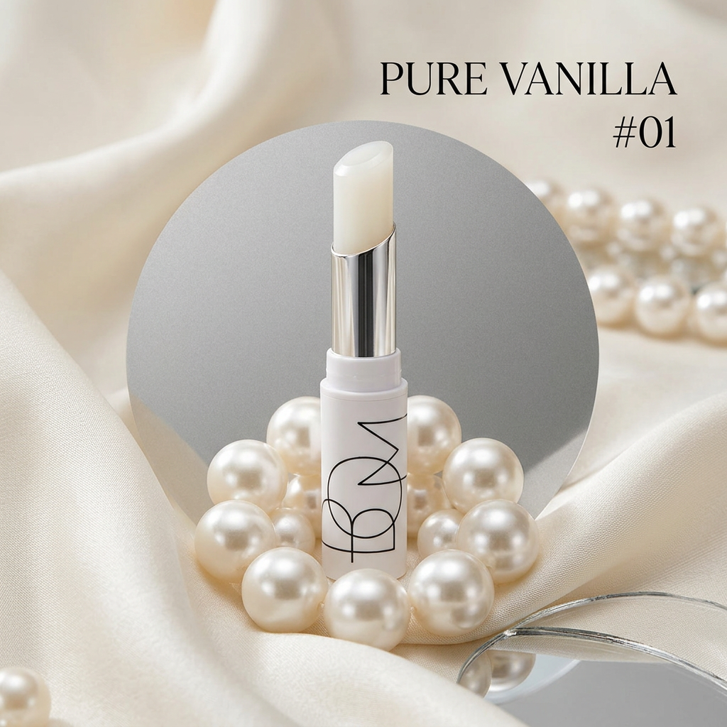 B.O.M. - Dewy Lip Balm #01 Pure Vanilla - Jemně zabarvený balzám na rty - 4,5 g