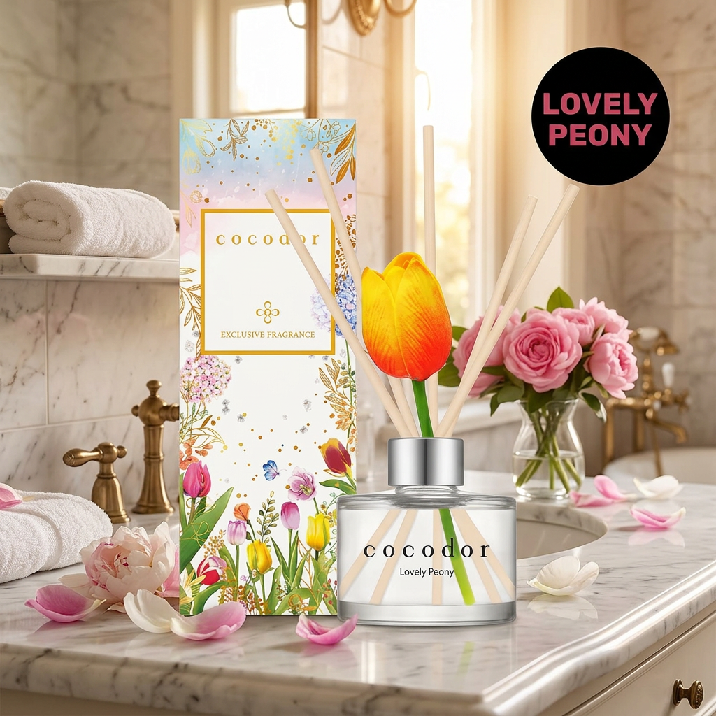 COCODOR - Tulip Diffuser Lovely Peony - Difuzér s vůní rozkvetlé pivoňky - 120 ml