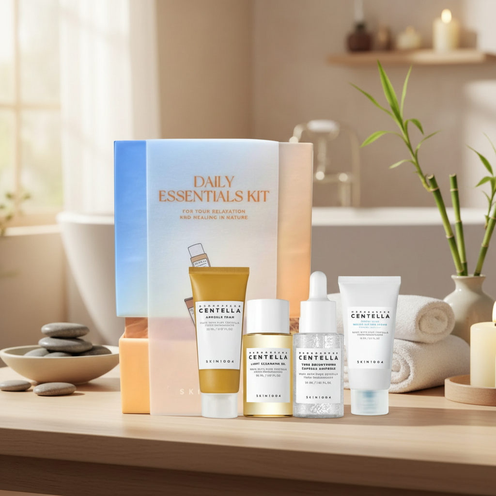 SKIN1004 - Daily Essential Kit - Set produktů základní péče s centellou - 4 ks