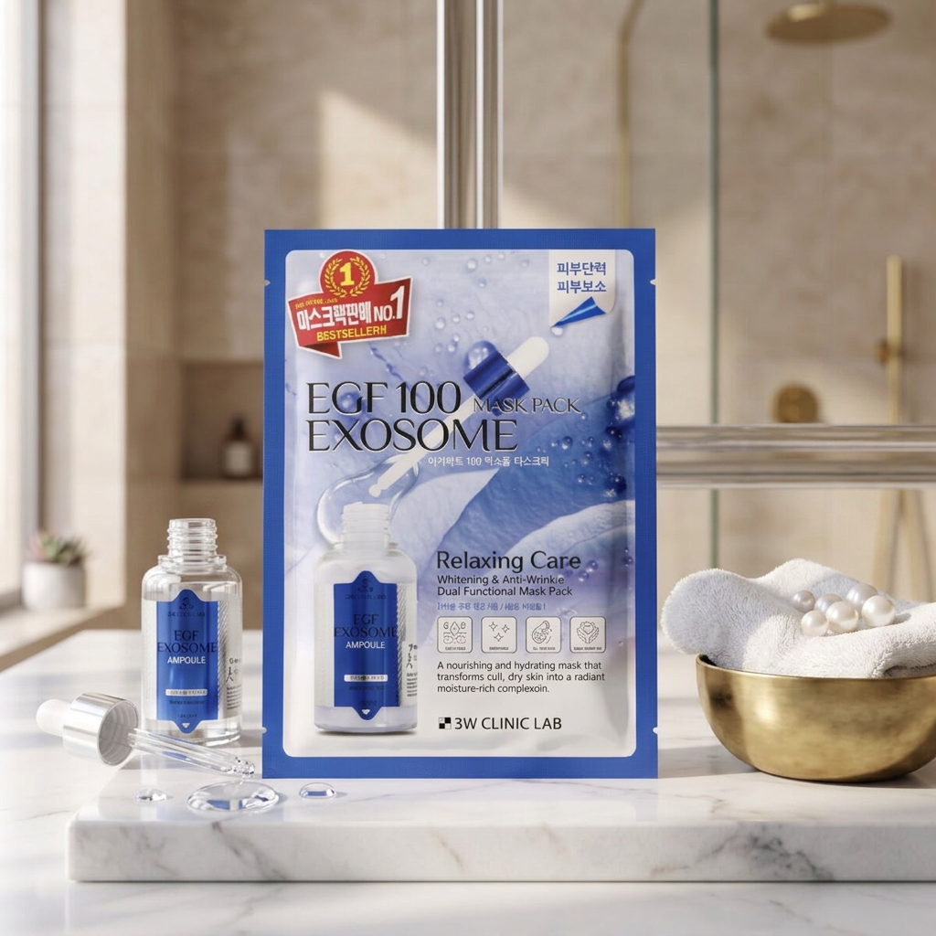 3W CLINIC - EGF 100 Exosome Mask Pack - Pleťová maska s EGF a exosomy 100 - 25ml
