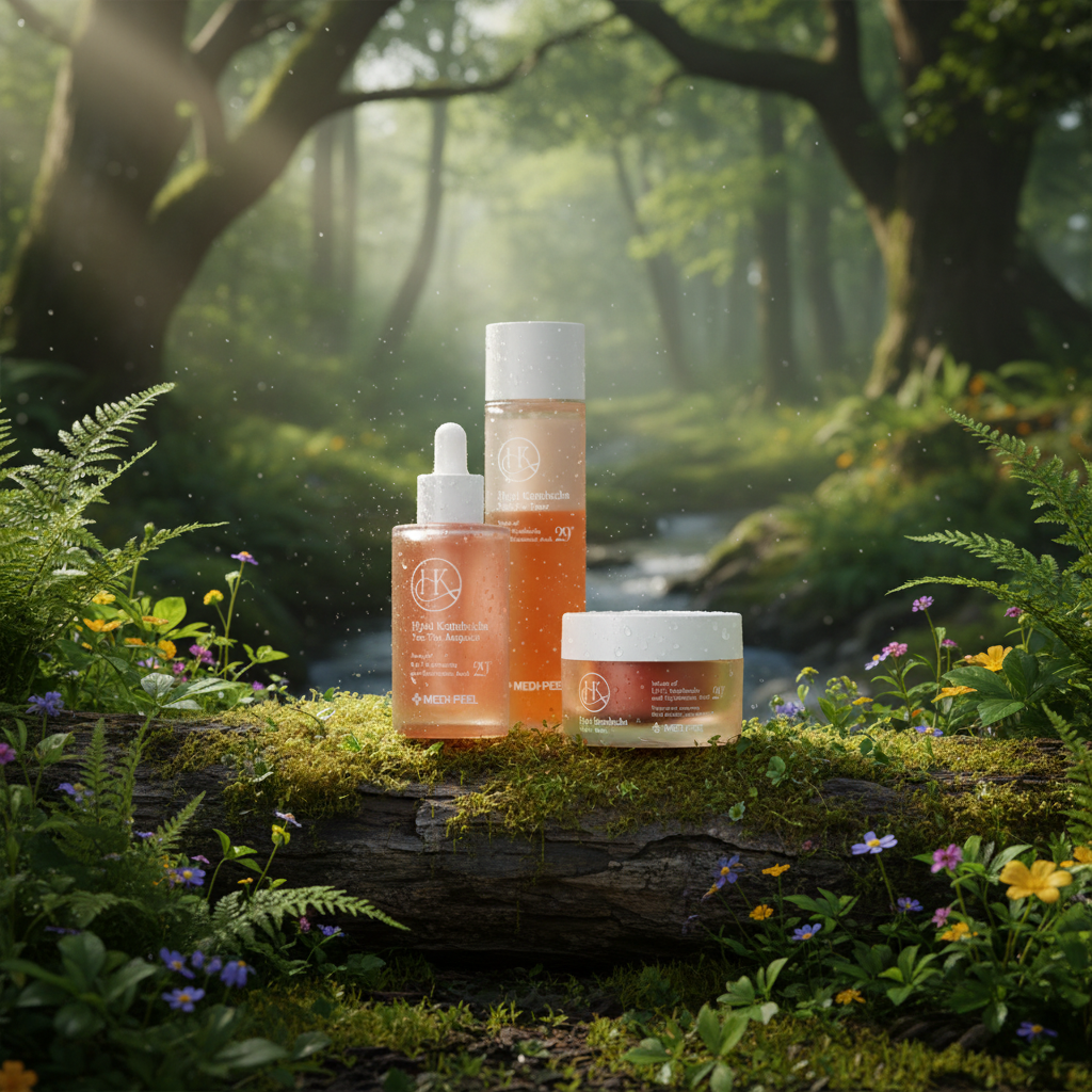 MEDI-PEEL - Hyal Kombucha Tea-Tox Set - Set tří produktů s kyselinou hyaluronovou a kombuchou