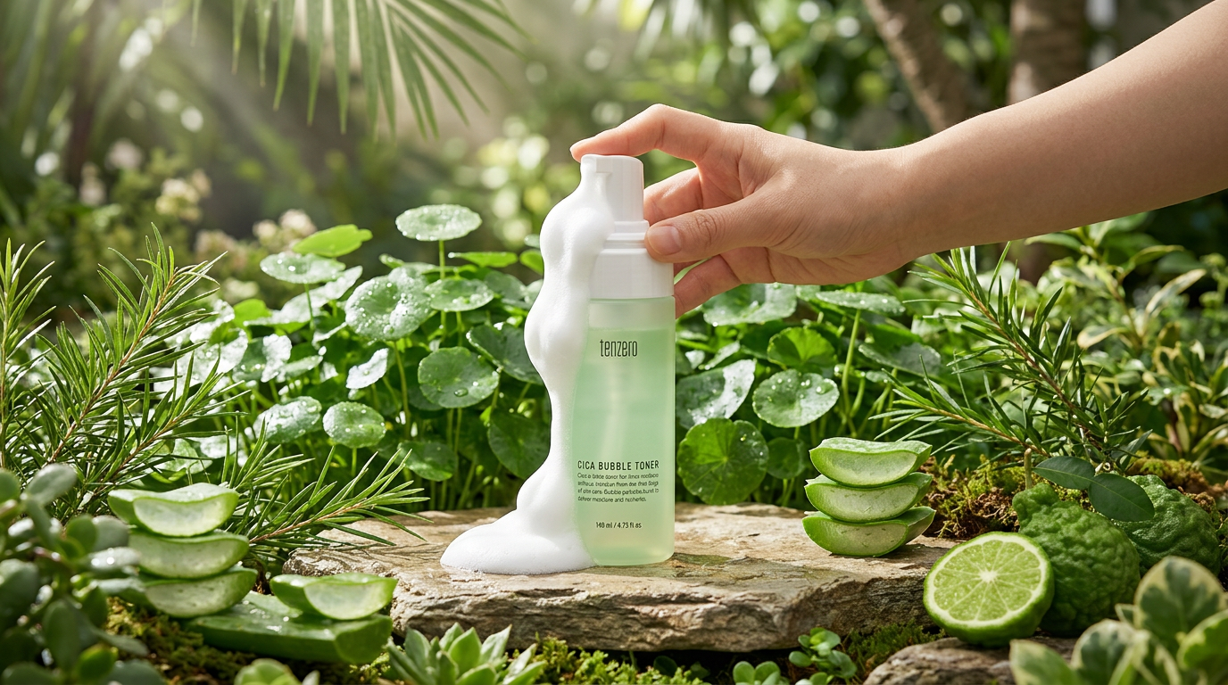 TENZERO - Cica Bubble Toner - Zklidňující pěnový toner s Cica - 120 ml