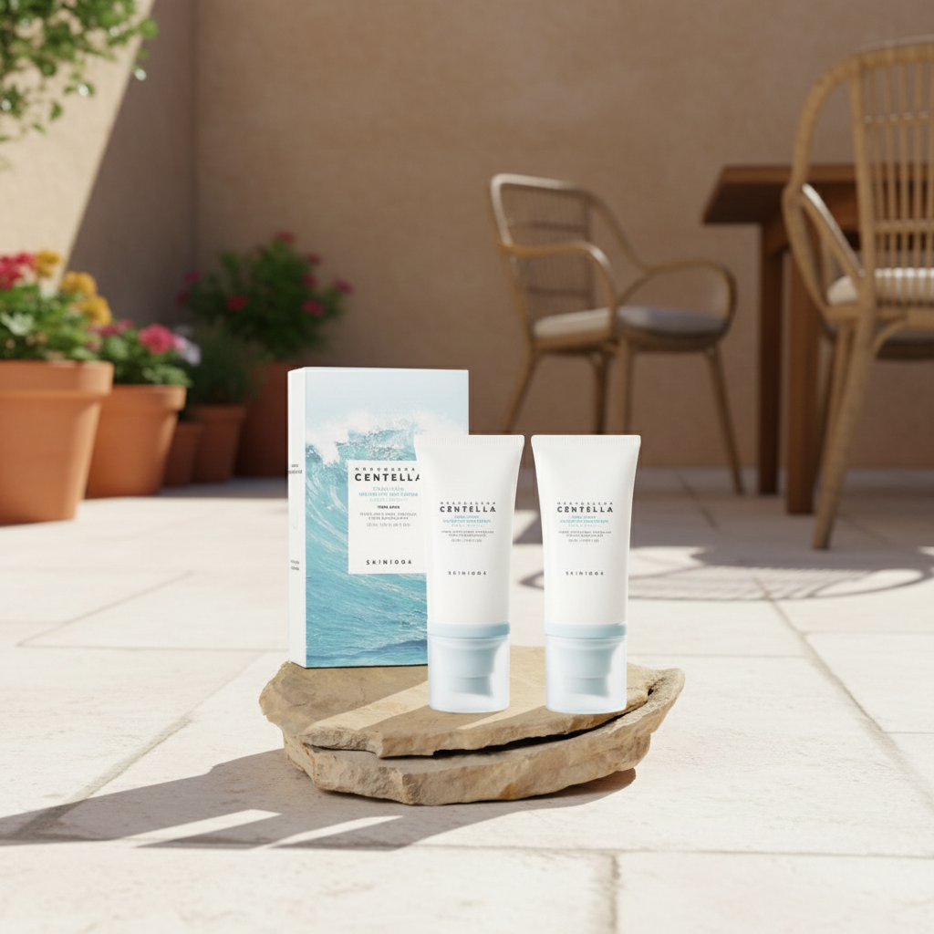 SKIN1004 - TWIN PACK Madagascar Centella Hyalu-Cica Water-Fit Sun Serum SPF50+ PA++++ - Hydratační duo SPF krémů - 2x50 ml