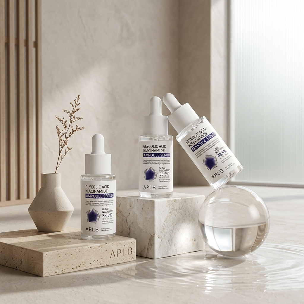 APLB - Glycolic Acid Niacinamide Ampoule Serum - Sérum s niacinamidem a AHA pro pružnou a bezchybnou pleť - 40 ml