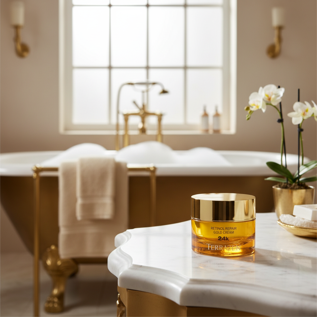 TERAZZEN - Retinol Repair Gold Cream 24K - Omlazující krém s retinolem a zlatem - 50 ml