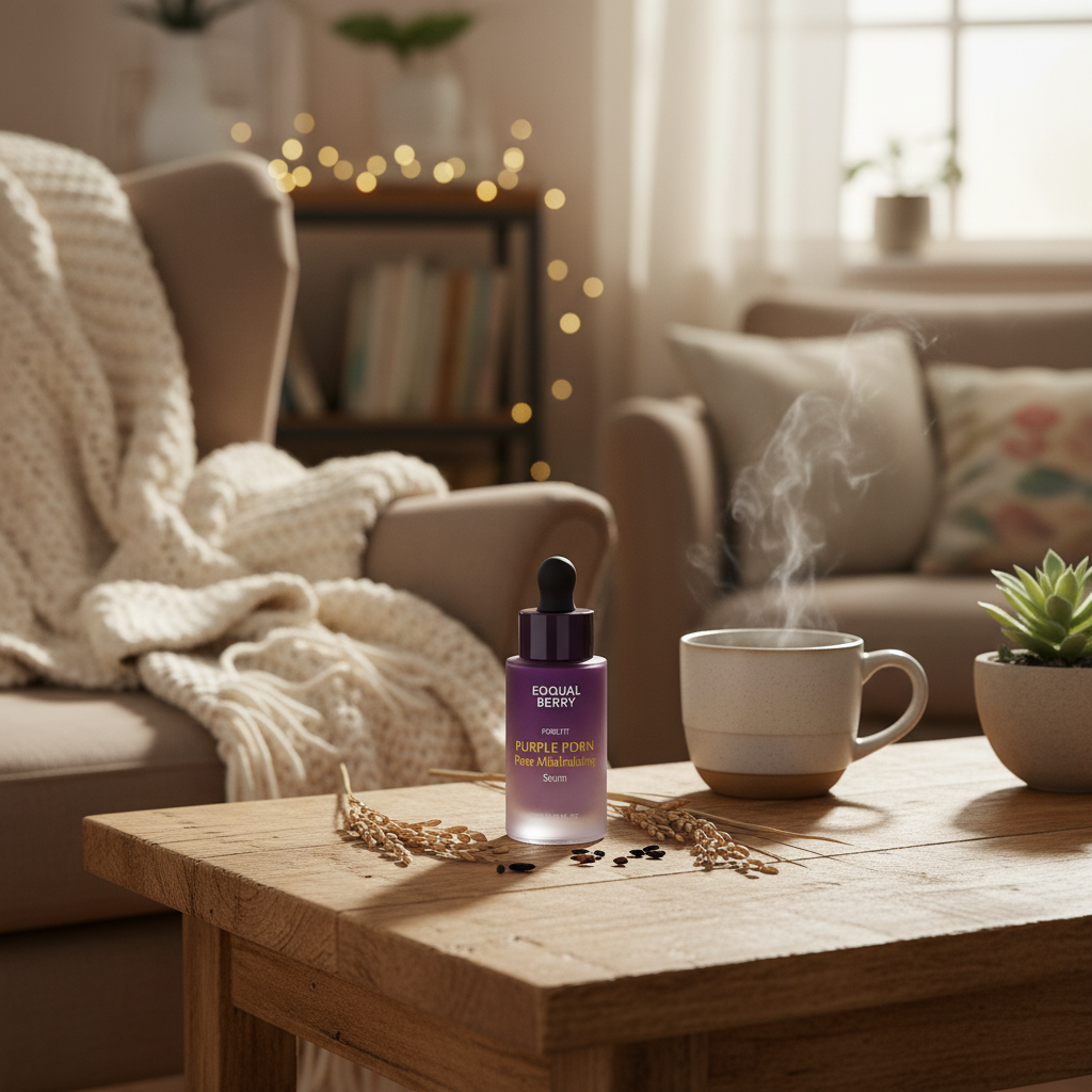 EQQUALBERRY - Purple PDRN Pore Minimizing Serum - Fialové sérum s PDRN pro minimalizaci pórů - 30 ml