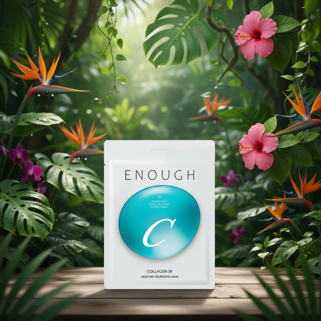 ENOUGH - Collagen 3X Moisture Nourishing Sheet Mask - Kolagenová hydratační vyživující plátýnková maska - 25 g