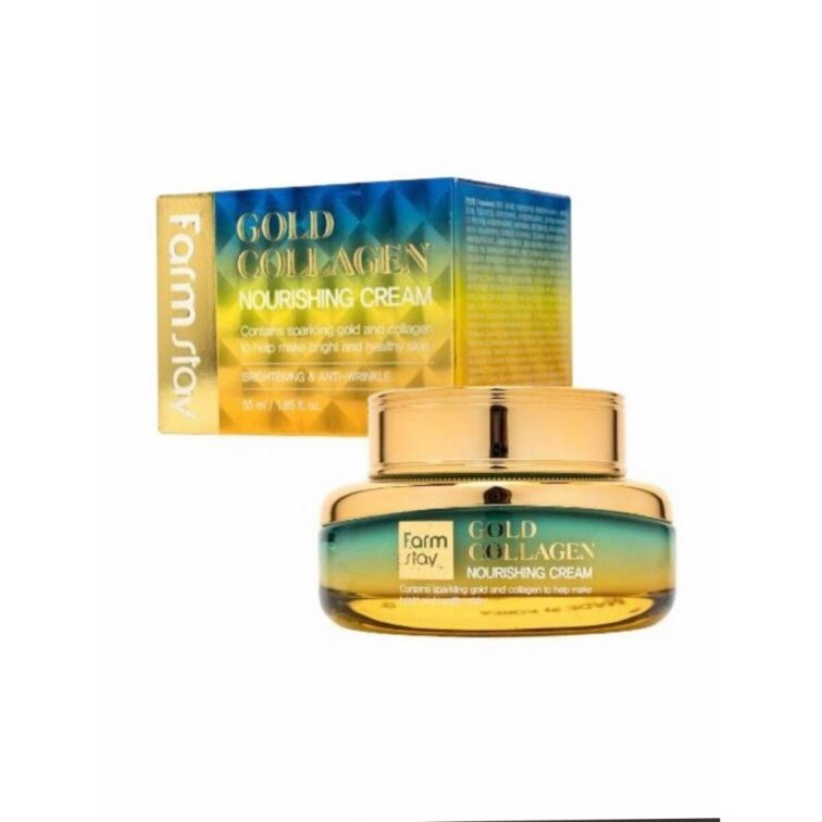 Farm Stay - Gold Collagen Nourishing Cream - Vyživující krém s kolagenem 55ml