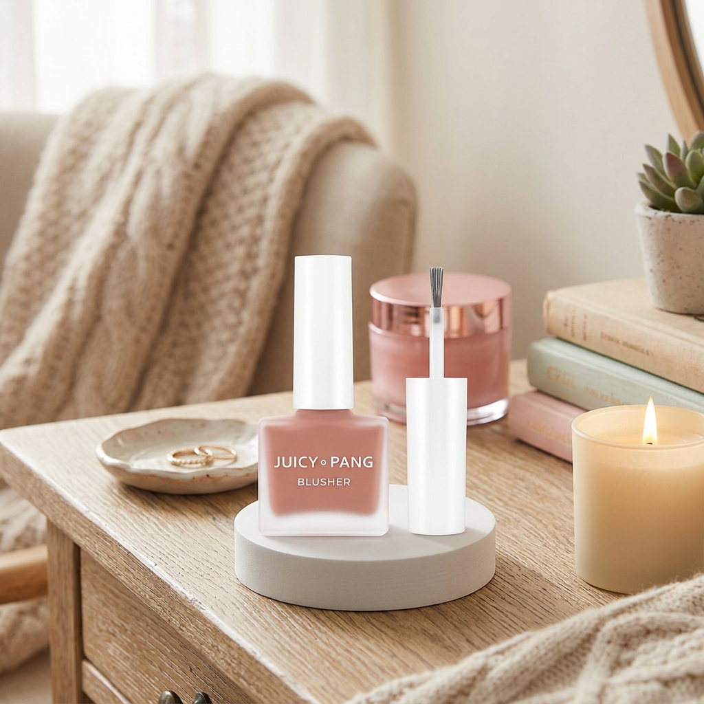 A'PIEU - Juicy-Pang Water Blusher - BE01 Fig - Tekutá tvářenka - 9 g
