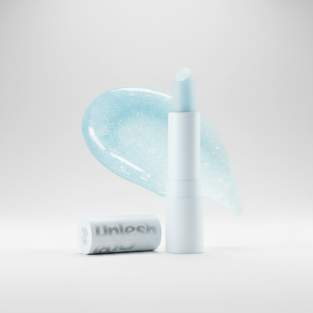 UNLEASHIA - Glacier Vegan Lip Balm - Veganský balzám na rty v odstínu BLUE LAGOON - 19 g