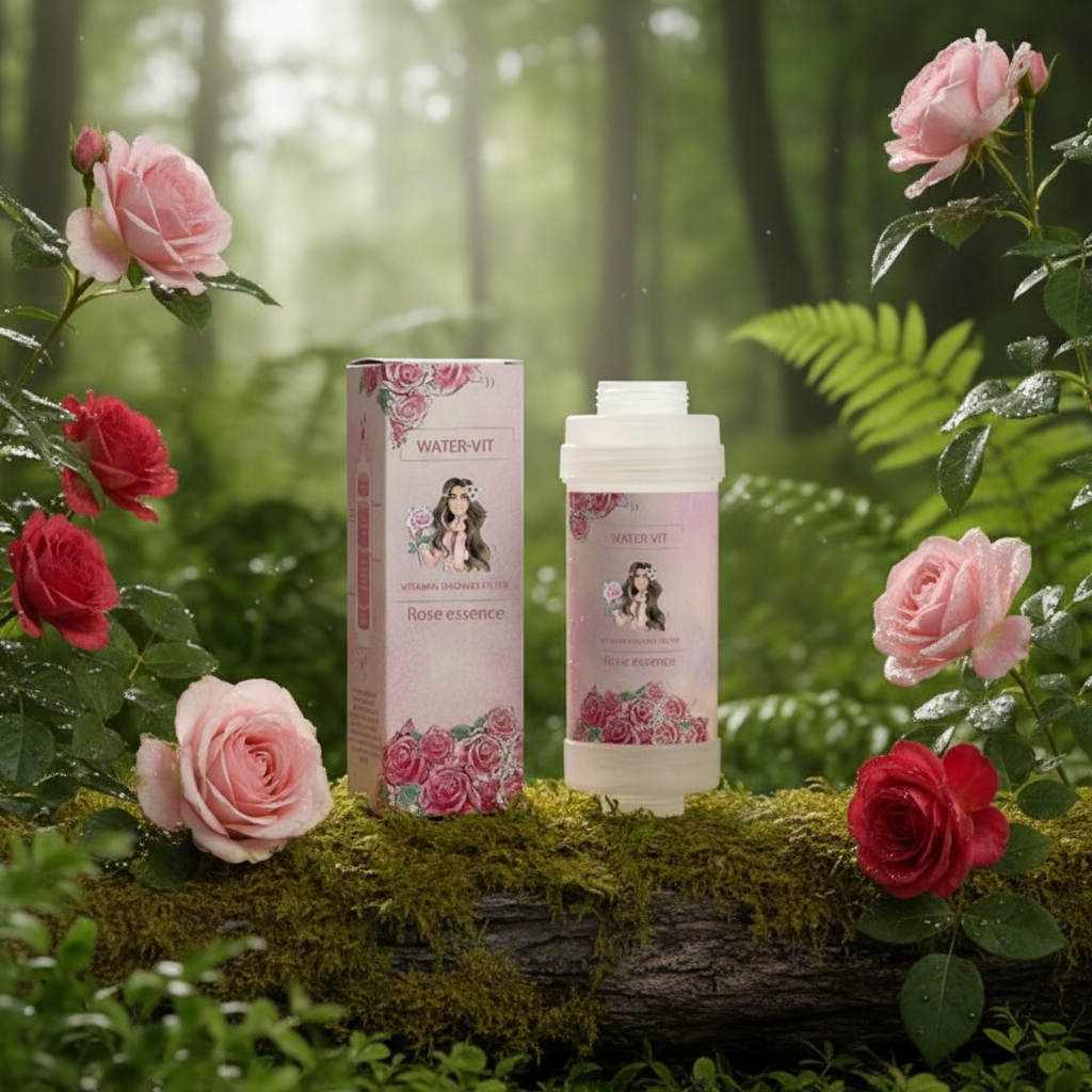 KOREJSKÁ KRÁSA - Vitamin Shower Filter - Vitaminový filtr do sprchy - ROSE - 1ks