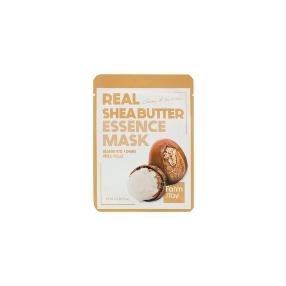 Farm Stay - Real Shea Butter Essence Mask - Plátýnková maska s bambuckým máslem - 1 ks