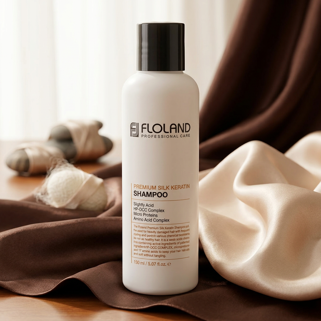 FLOLAND - Premium Silk Keratin Shampoo - Keratinový revitalizační šampon - 150 ml