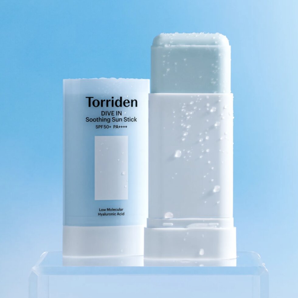 Torriden - DIVE-IN Soothing Sun Stick - Zklidňující opalovací tyčinka s kyselinou hyaluronovou - 19g