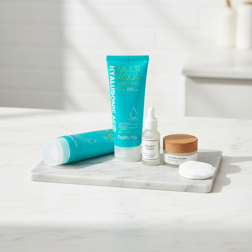 Farm Stay - Hyaluronic Acid Multi Aqua Soothing - Hydratační zjemňující gel - 200 ml