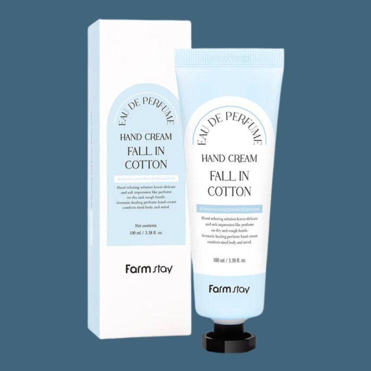 Farm Stay - Eau De Parfume Hand Cream Fall In Cotton - Parfemovaný krém na ruce s vůní bavlny - 100 ml