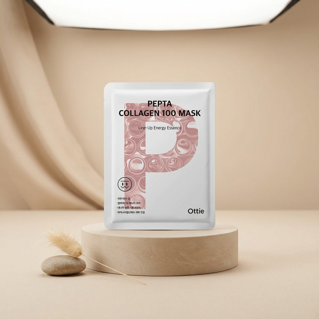 OTTIE - Pepta Collagen 100 Mask - Zpevňující plátýnková maska s kolagenem - 25 ml