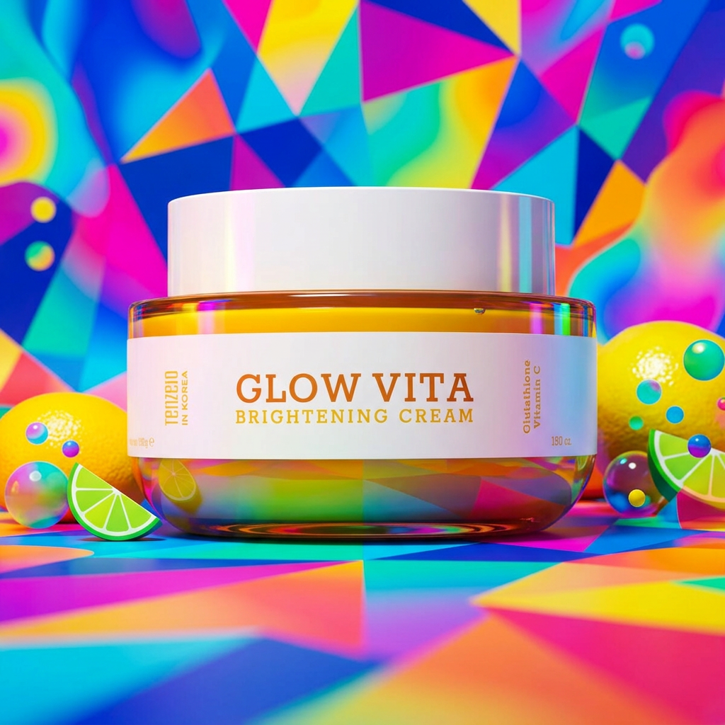 TENZERO - Glow Vita Brightening Cream - Rozjasňující pleťový krém s vitamíny Glow Vita - 100 g