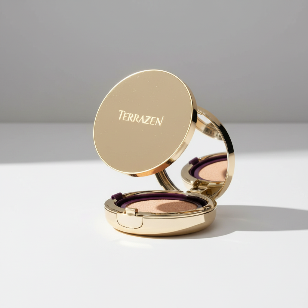 TERRAZEN - Perfect Finish Cushion, Anti Wrinkle Flawless Longwear SPF50+ - Dlouhotrvající pečující cushion make-up s SPF 50 - 15 + 15 g odstín 23