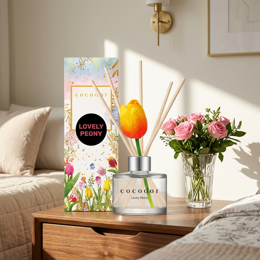 COCODOR - Tulip Diffuser Lovely Peony - Difuzér s vůní rozkvetlé pivoňky - 120 ml