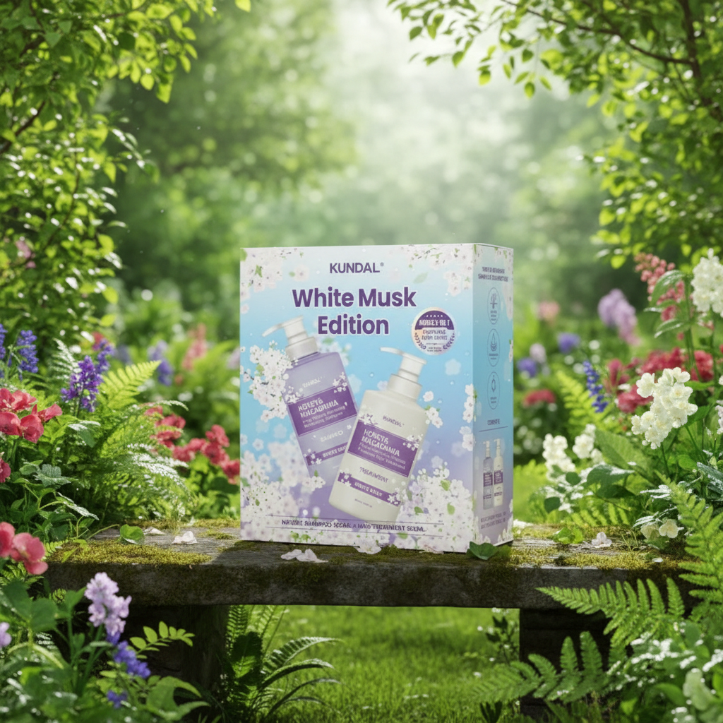 KUNDAL - Honey & Macadamia WHITE MUSK ( Shampoo + Treatment) - Honey & Macadamia WHITE MUSK (Šampon + Kondicionér) sada - 500 ml